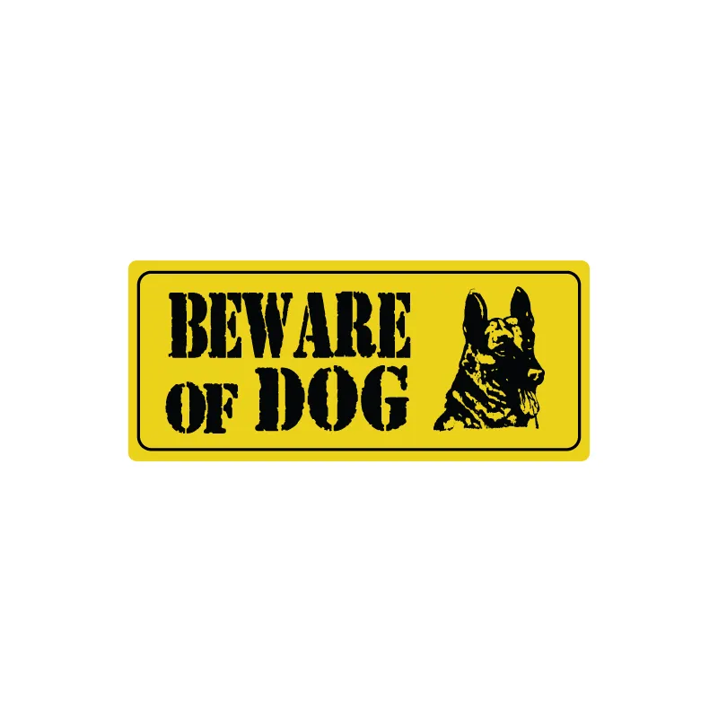 SAFETY SIGNAGE MMC YS-709 BEWARE OF DOG 4X9 Y